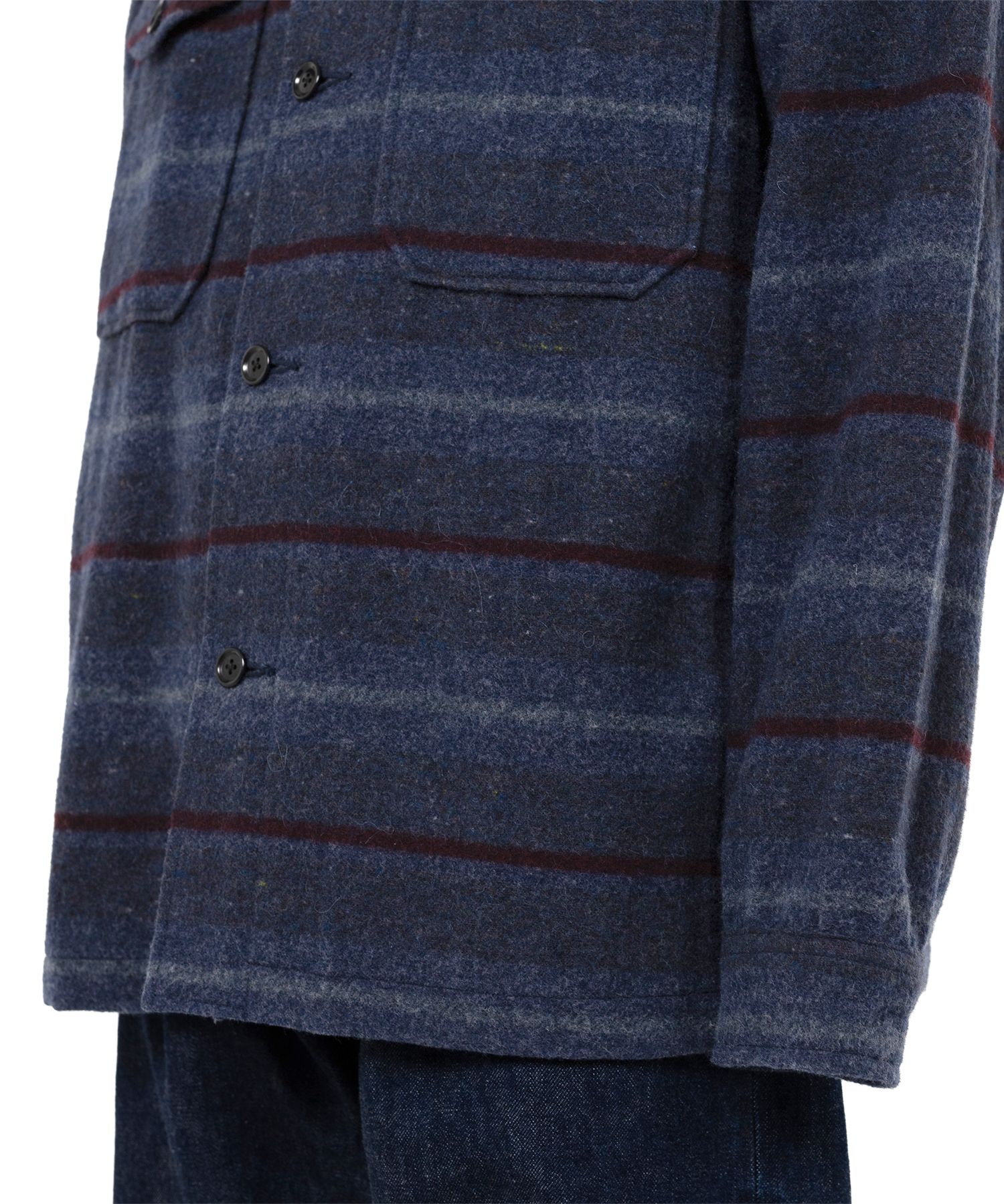 "MASSES x MMY" Wool Blanket Shirt