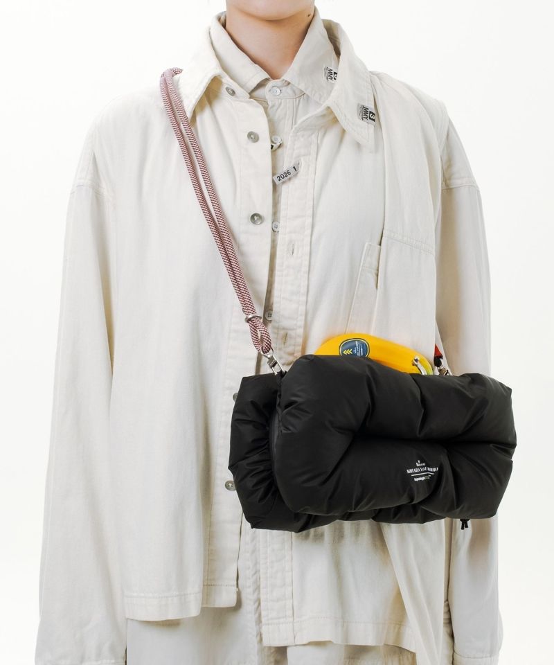 "Topologie x MMY" Bottle Sacoche Black Extra Puff Medium Matt Coated