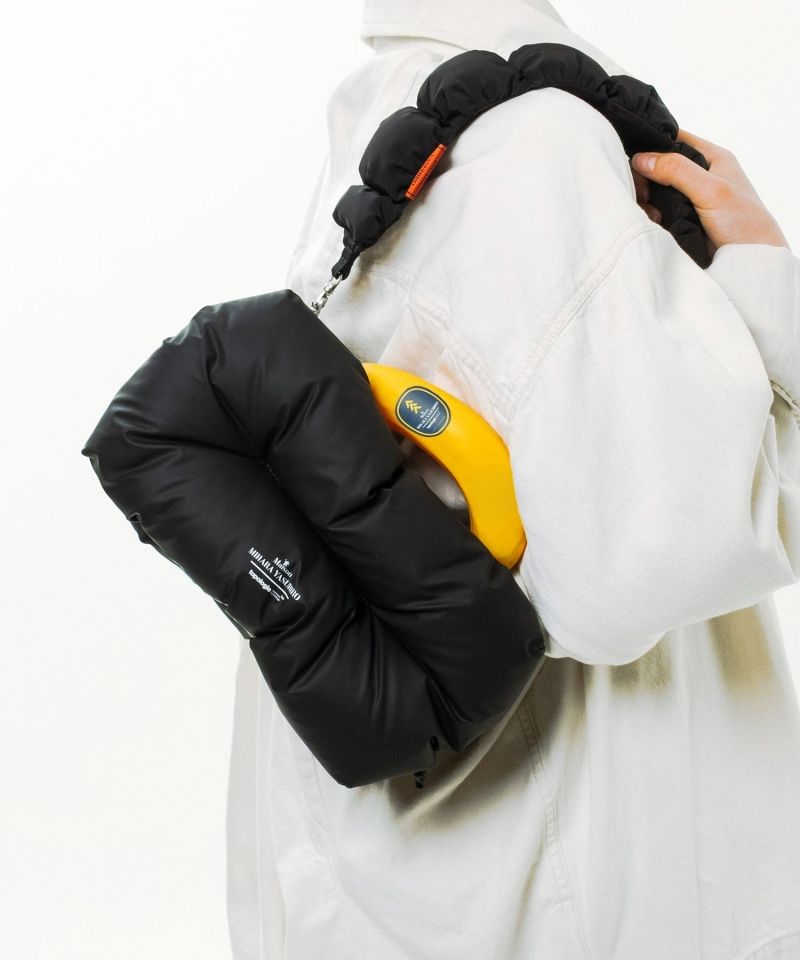 "Topologie x MMY" Bottle Sacoche Black Extra Puff Medium Matt Coated