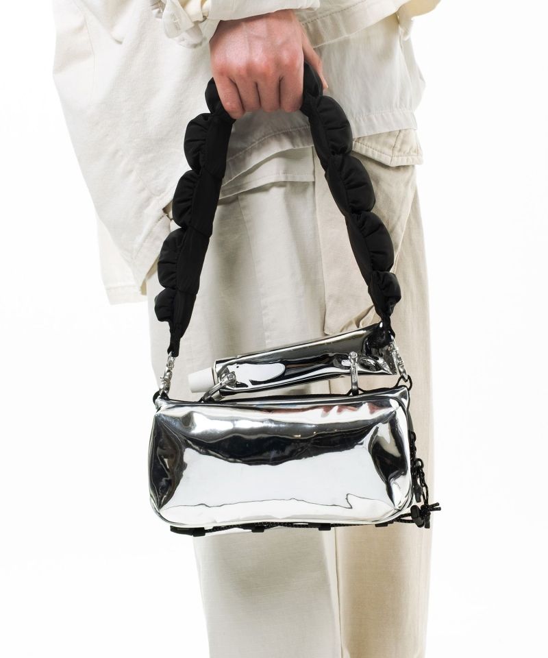 "Topologie x MMY" Bottle Sacoche Mirror Medium Mirror PU