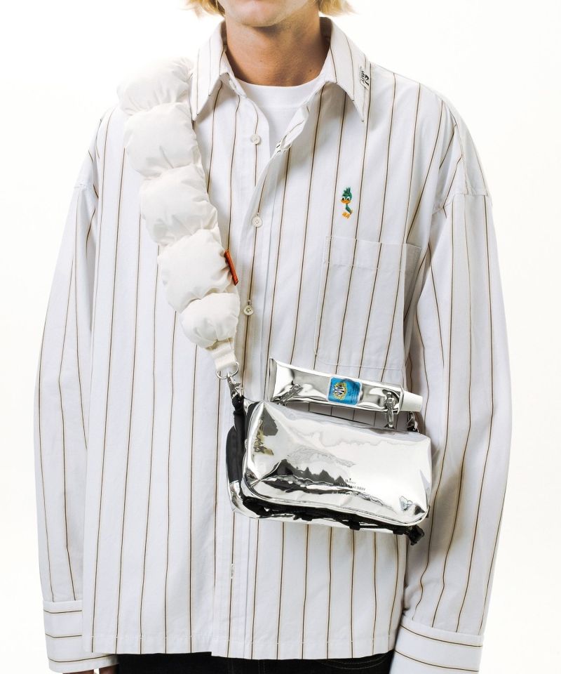 "Topologie x MMY" Bottle Sacoche Mirror Medium Mirror PU