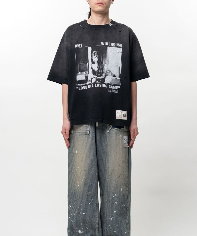 "U/MUSIC x MMY" AMY WINEHOUSE Print T-shirt