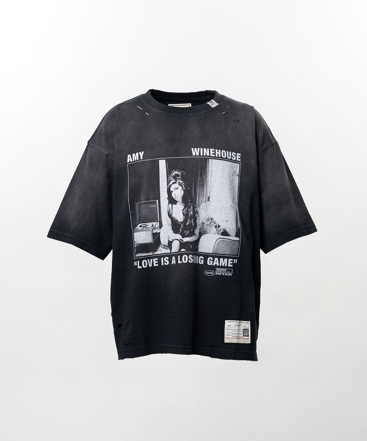 "U/MUSIC x MMY" AMY WINEHOUSE Print T-shirt