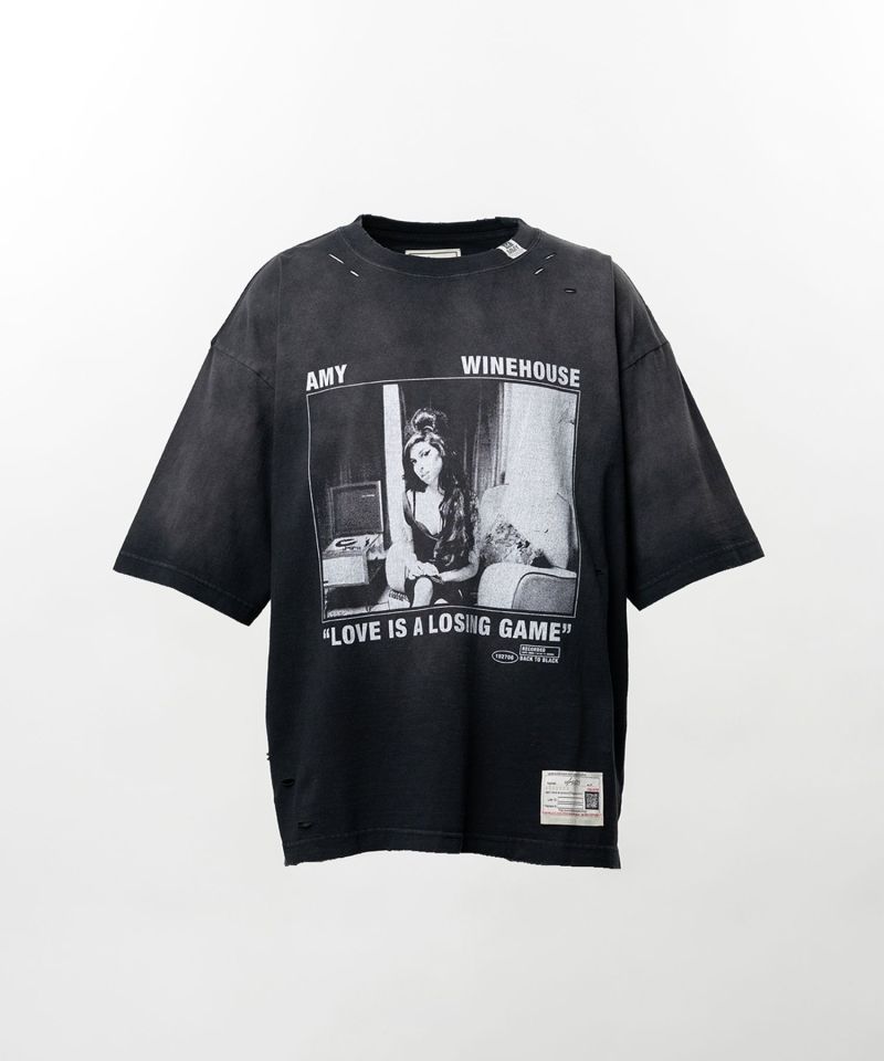 "U/MUSIC x MMY" AMY WINEHOUSE Print T-shirt