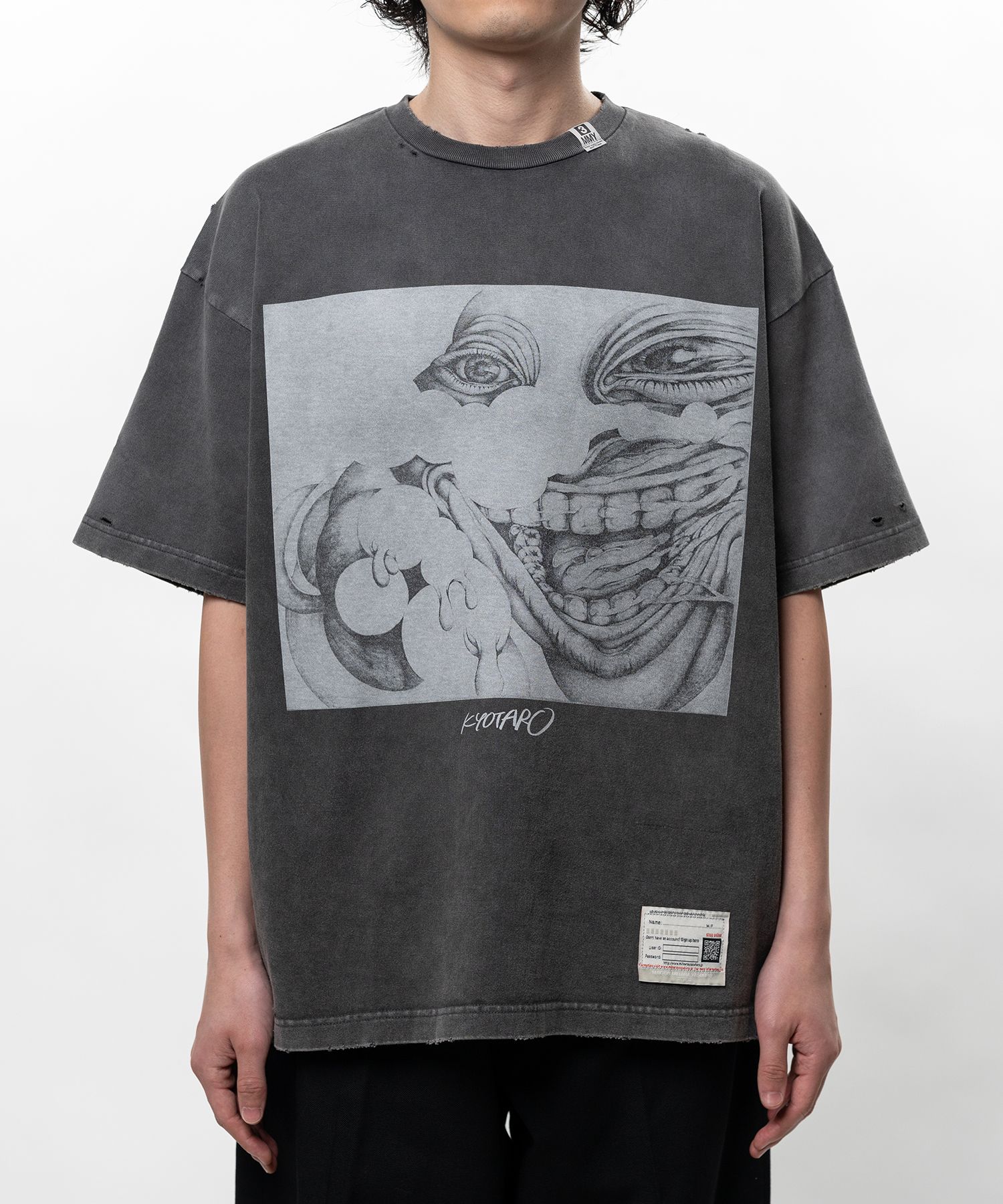 "KYOTARO x MMY"  Printed T-shirt