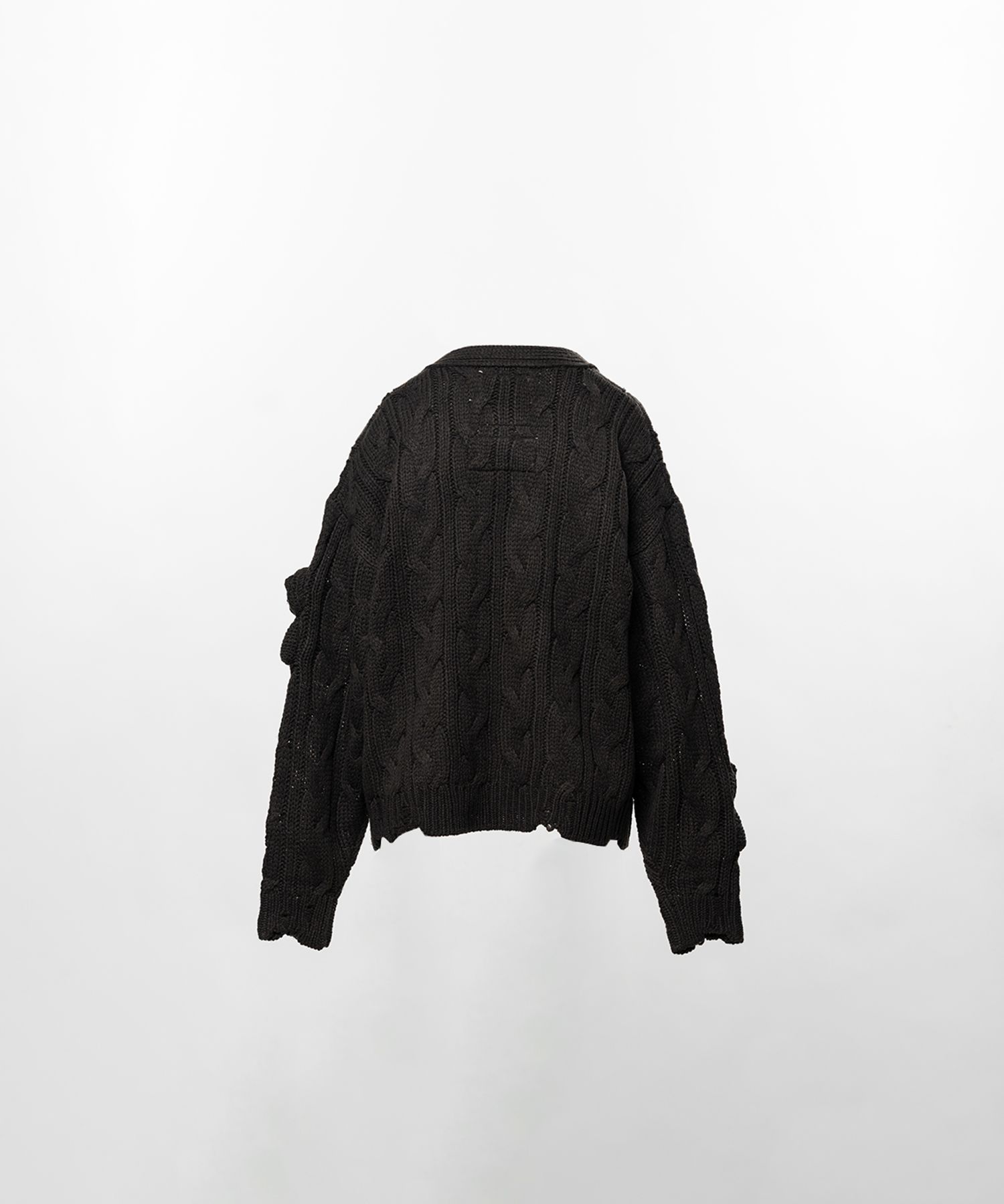 "PINK HOUSE x MMY" Bear Motif Knit Cardigan