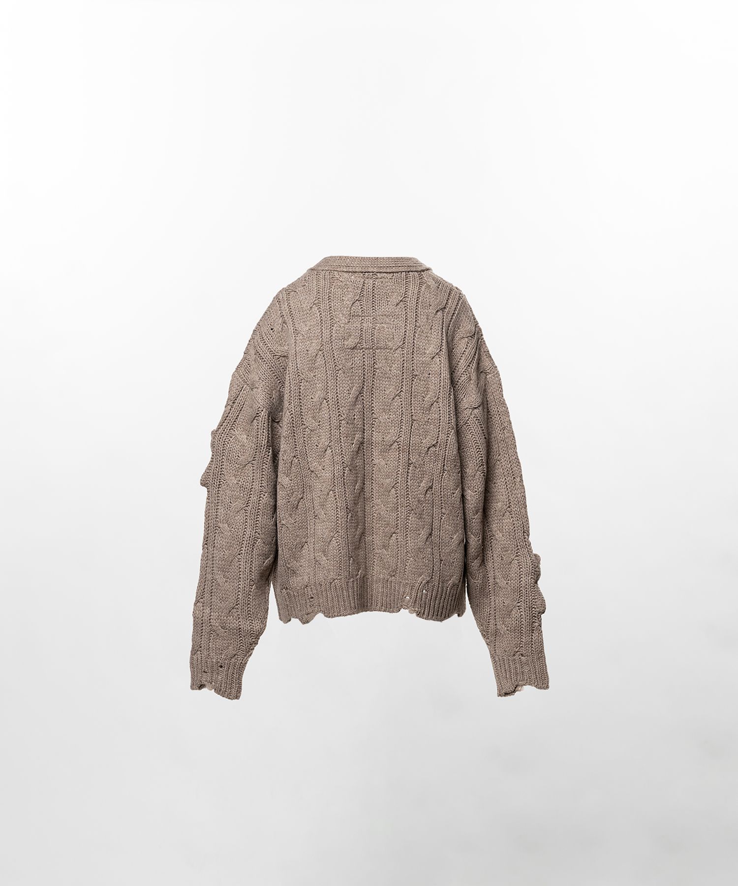 "PINK HOUSE x MMY" Bear Motif Knit Cardigan