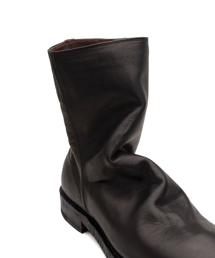 Wrinkled Leather Boots