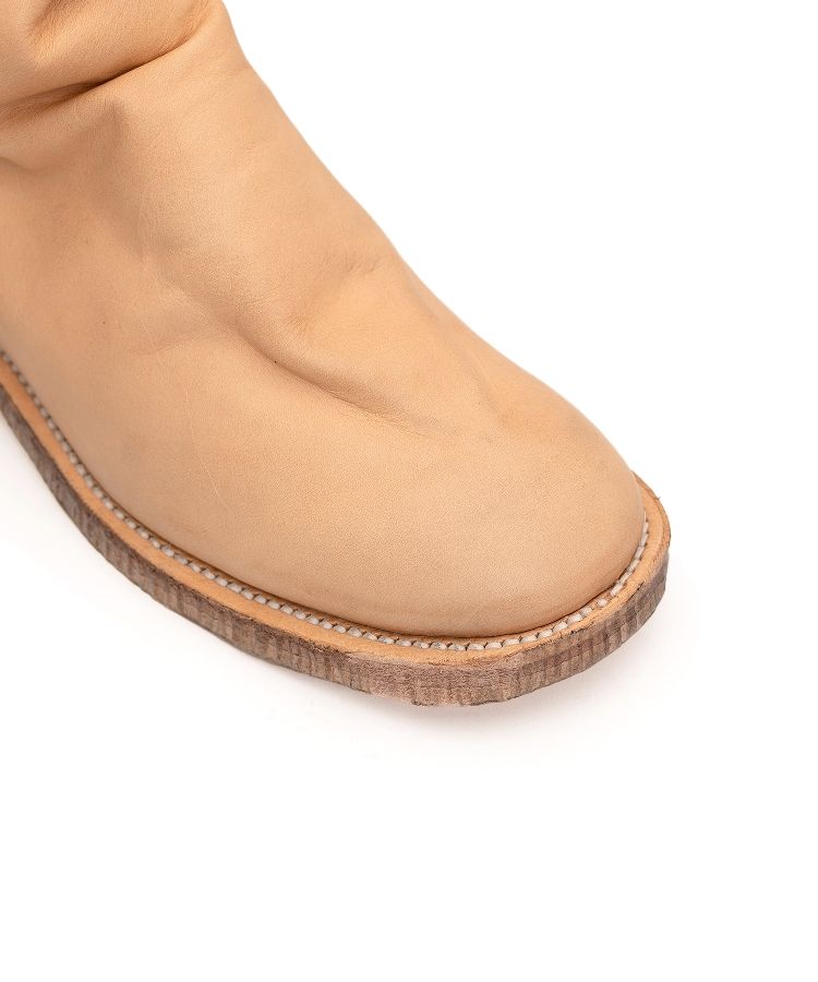 Wrinkled Leather Boots