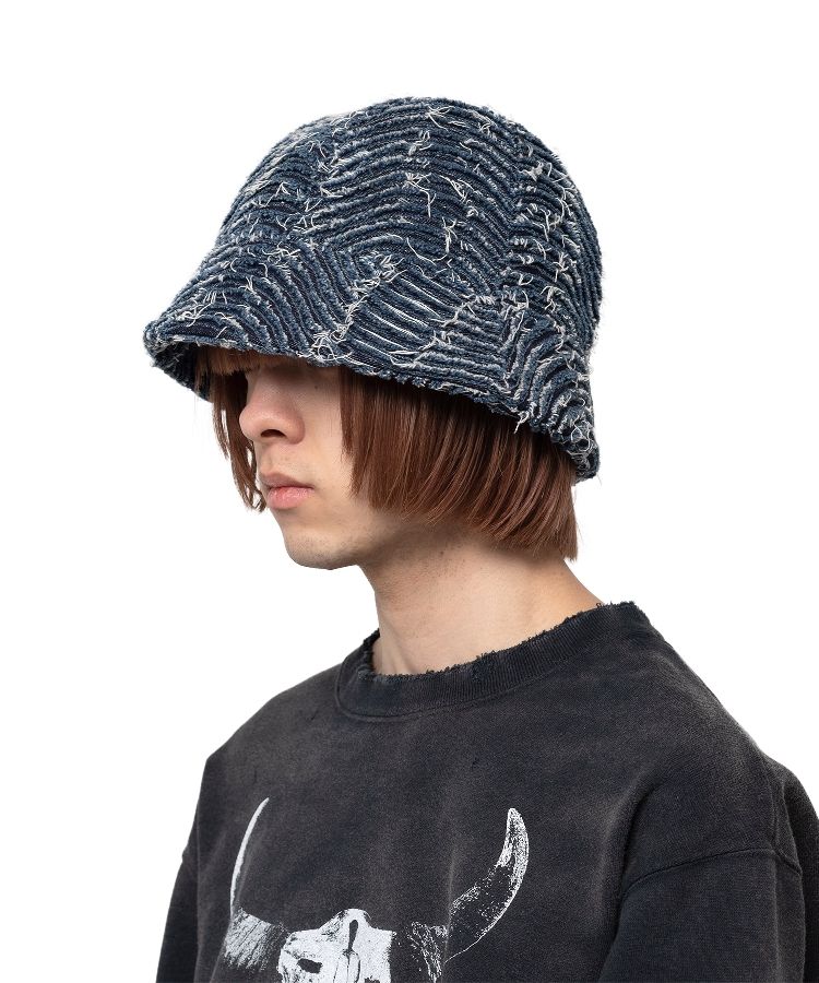 Wave Denim Bucket Hat