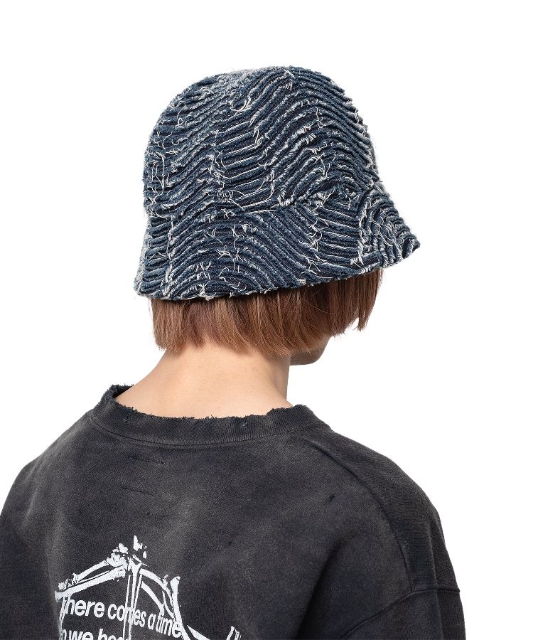 Wave Denim Bucket Hat