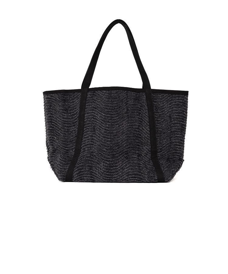 Wave Denim Tote Bag