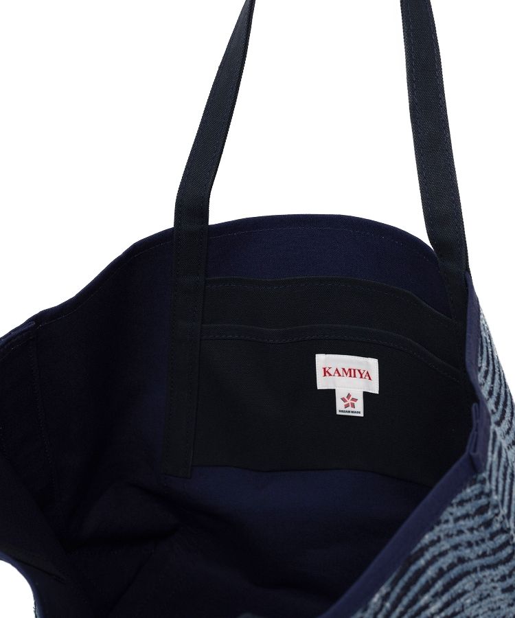 Wave Denim Tote Bag