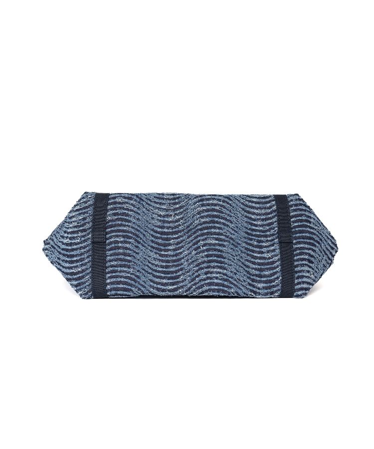 Wave Denim Tote Bag