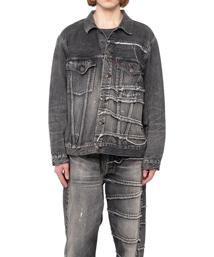 【FULLCOUNT X KAMIYA】 Switching Denim Jacket