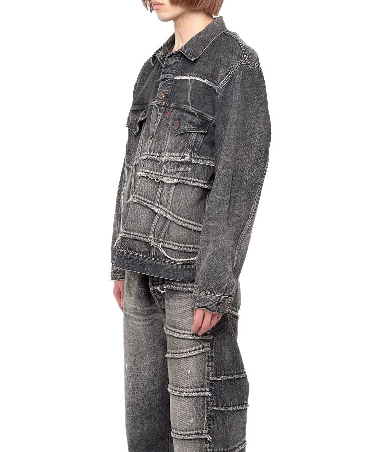 【FULLCOUNT X KAMIYA】 Switching Denim Jacket