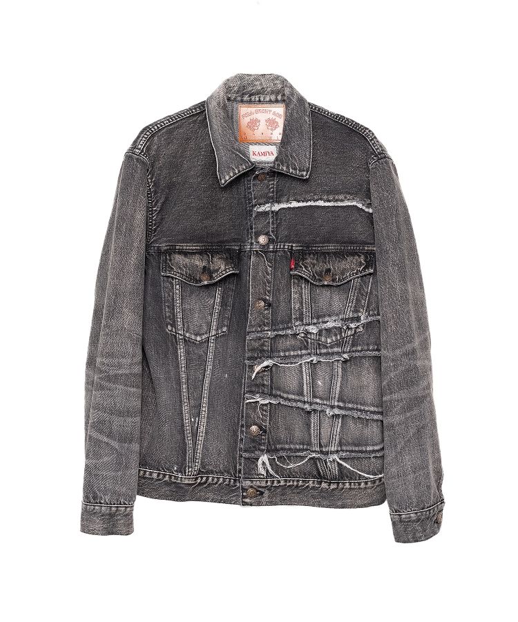 【FULLCOUNT X KAMIYA】 Switching Denim Jacket