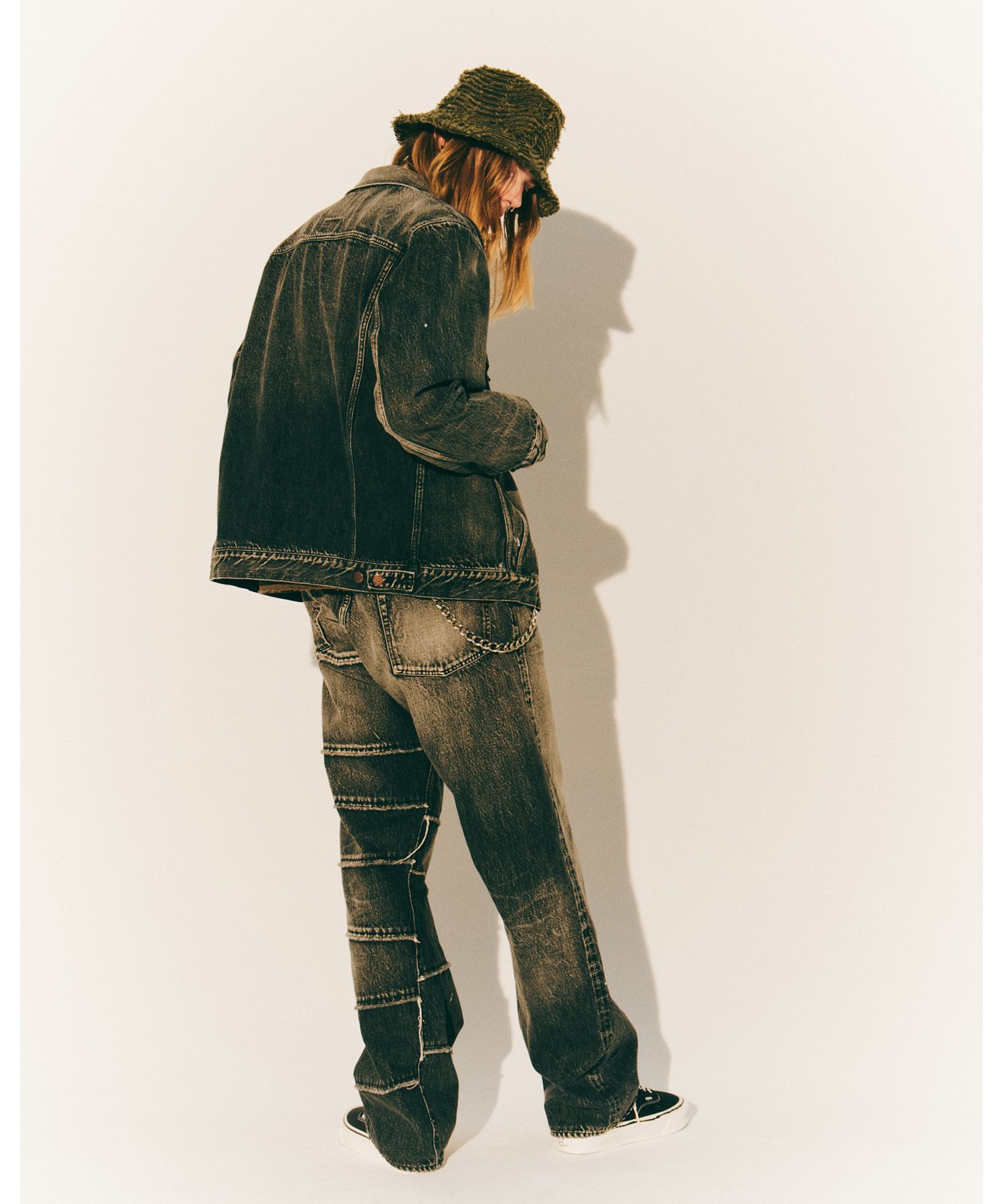 【FULLCOUNT X KAMIYA】 Switching Denim Jacket