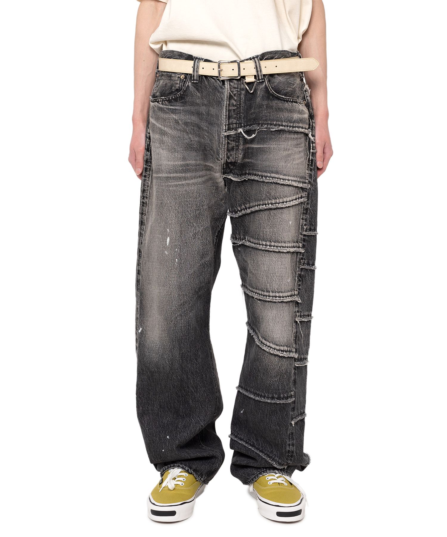 【FULLCOUNT X KAMIYA】Switching Denim Pants