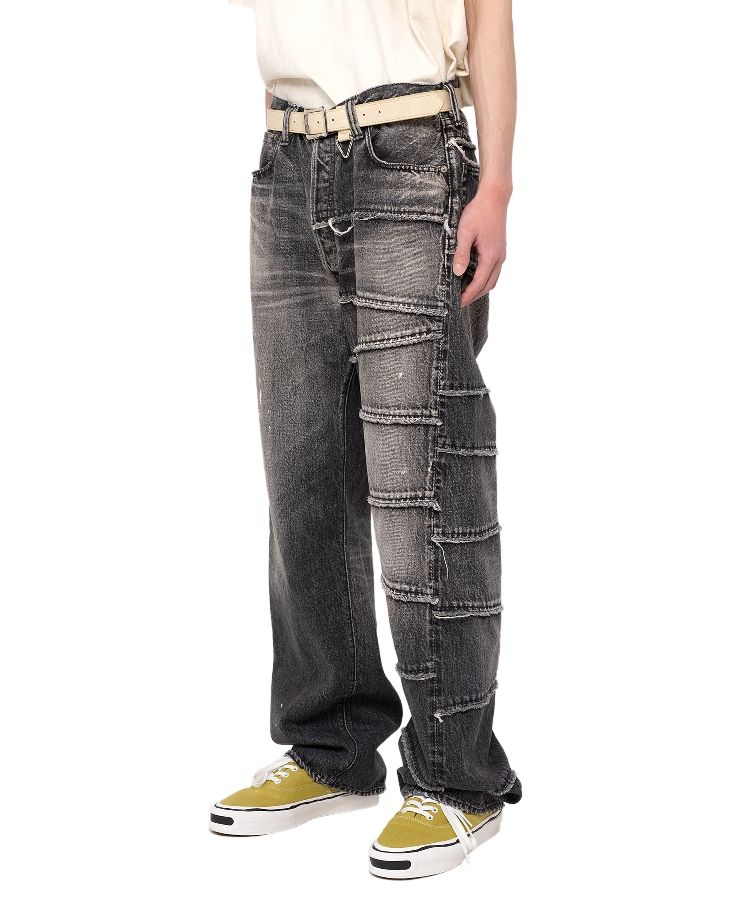 【FULLCOUNT X KAMIYA】Switching Denim Pants