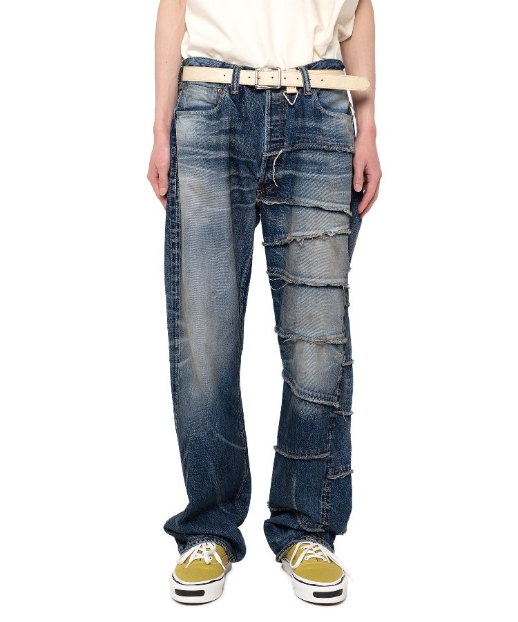 【FULLCOUNT X KAMIYA】Switching Denim Pants