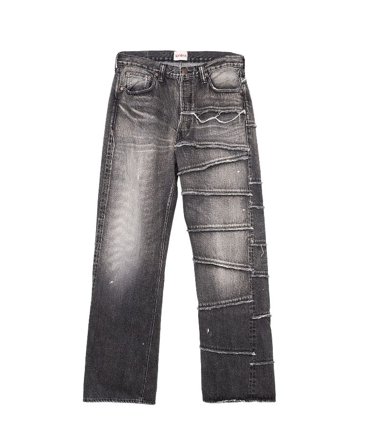 【FULLCOUNT X KAMIYA】Switching Denim Pants