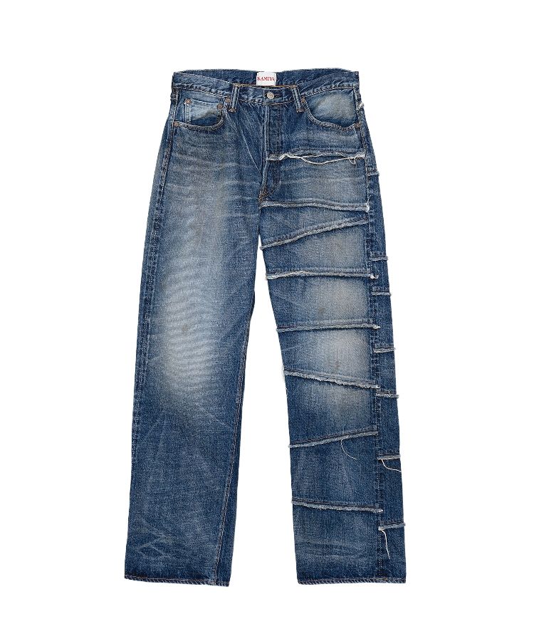 【FULLCOUNT X KAMIYA】Switching Denim Pants