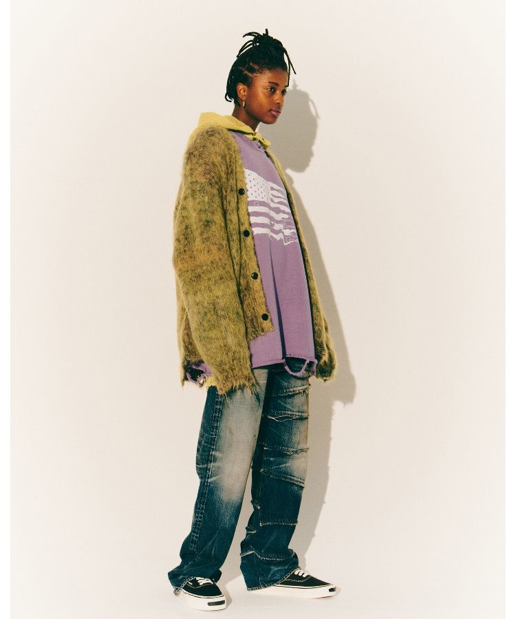 【FULLCOUNT X KAMIYA】Switching Denim Pants