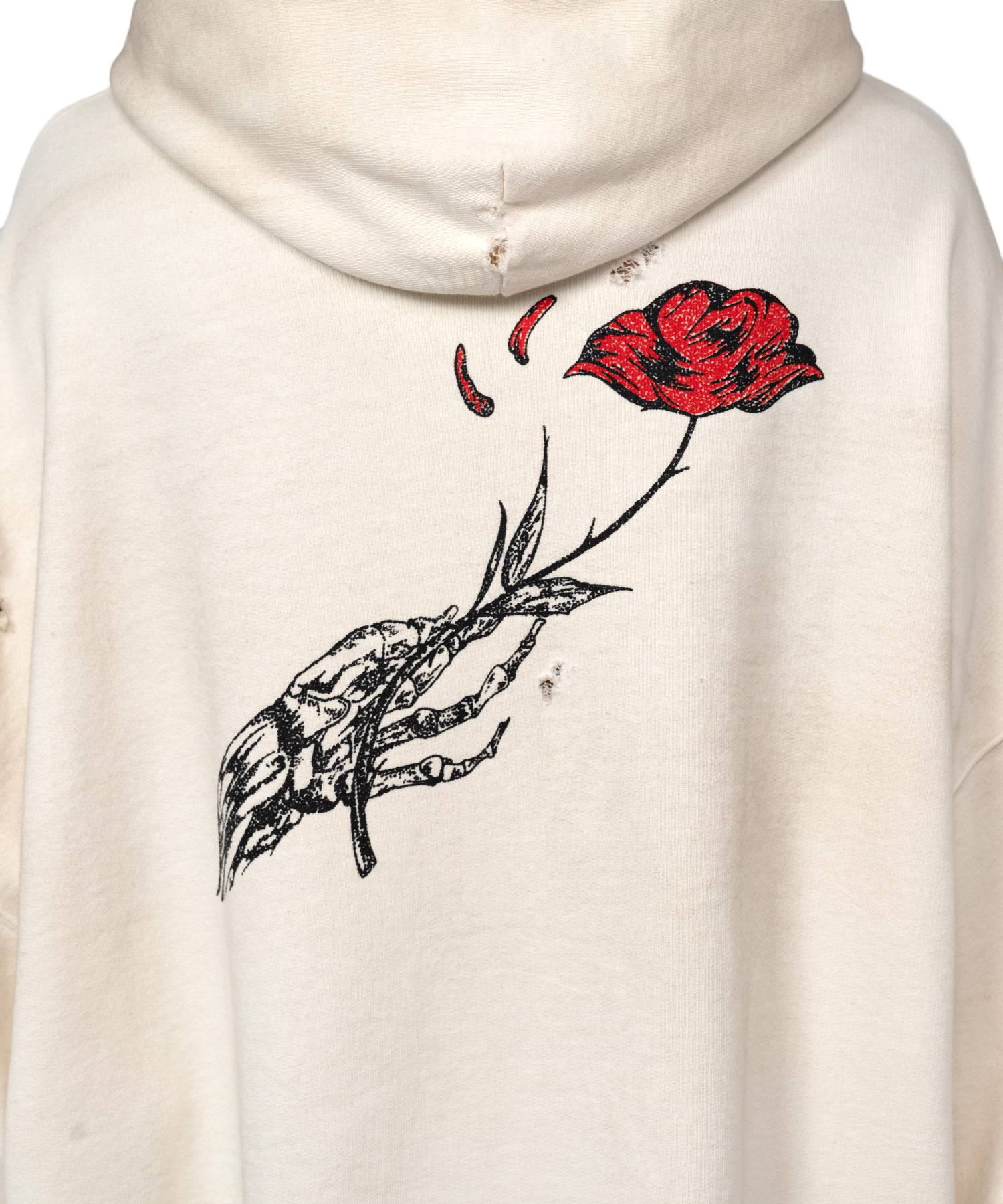 Zip-up Bleached Big Hoodie