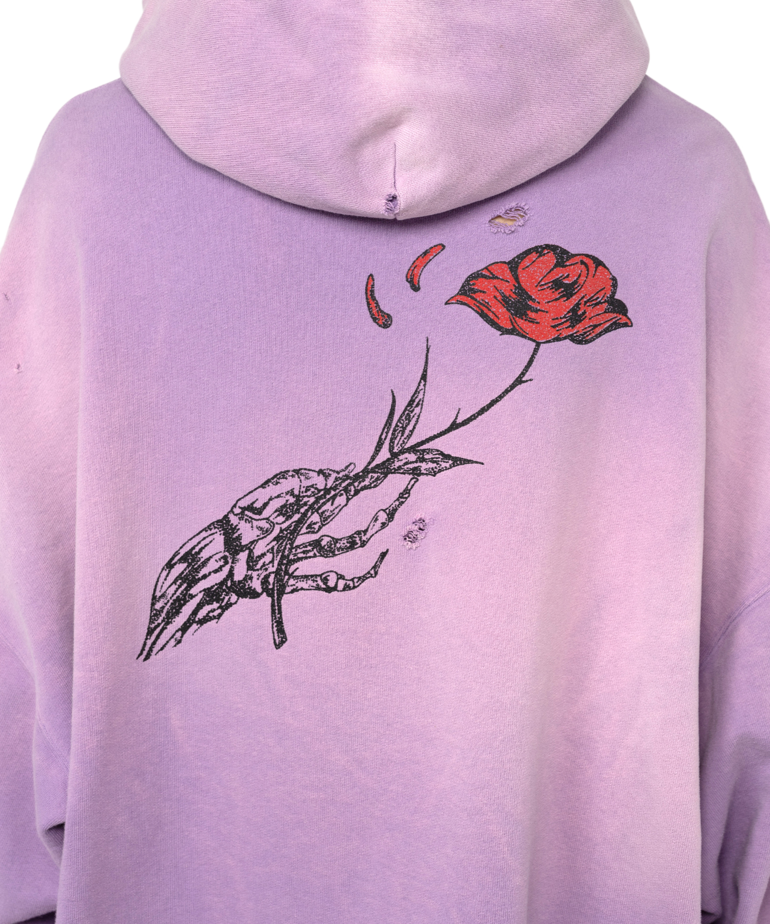 Zip-up Bleached Big Hoodie