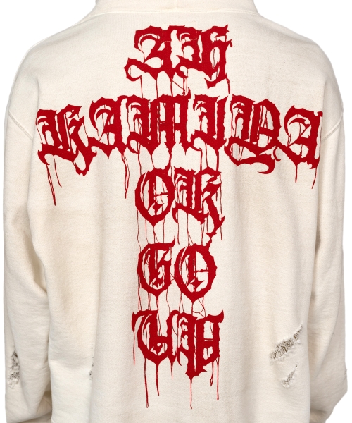 Cross Printed Hoodie