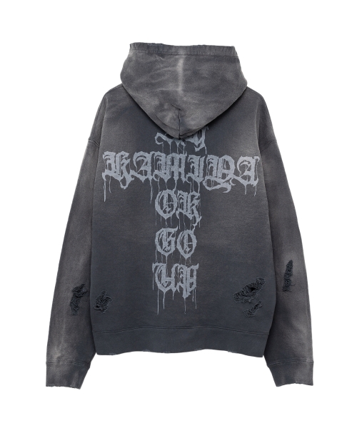 Cross Printed Hoodie