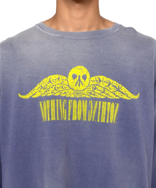 'FIRE' Printed Breached L/S T-shirt