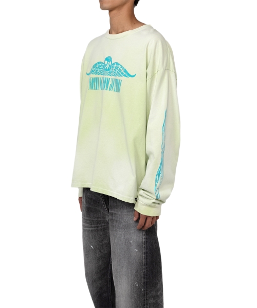 'FIRE' Printed Breached L/S T-shirt