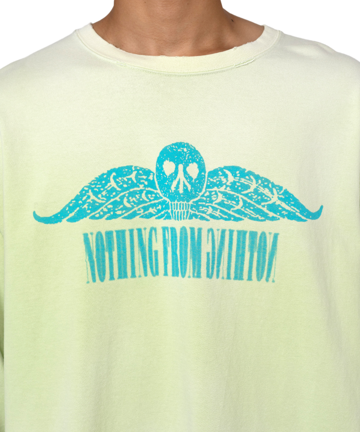 'FIRE' Printed Breached L/S T-shirt