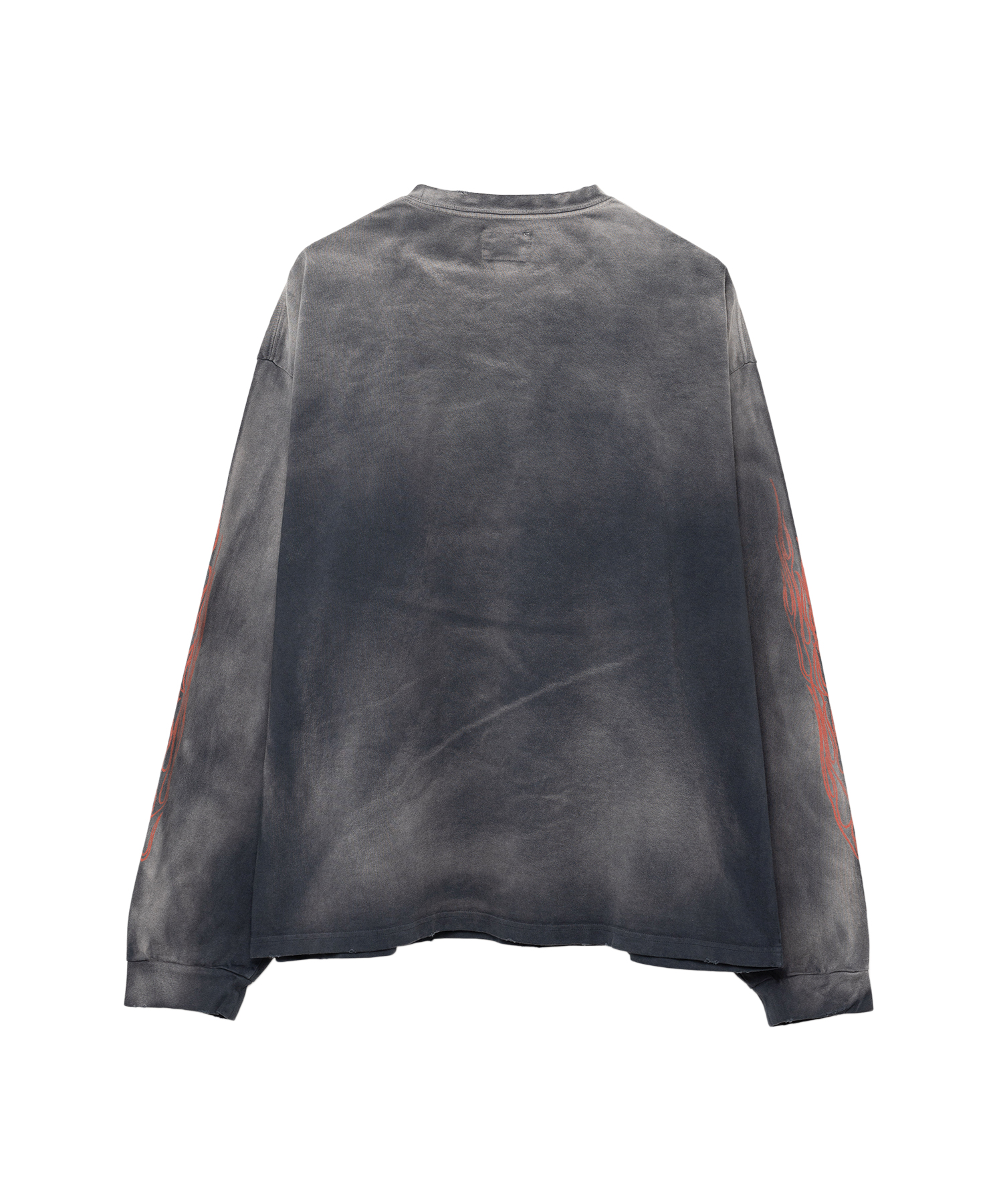 'FIRE' Printed Breached L/S T-shirt