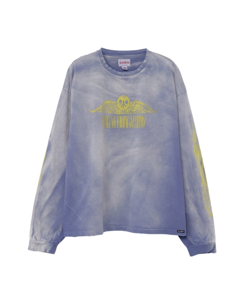 'FIRE' Printed Breached L/S T-shirt