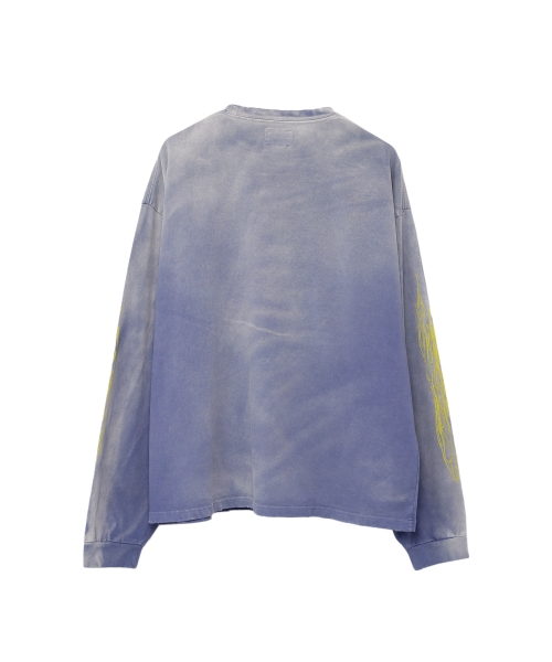 'FIRE' Printed Breached L/S T-shirt