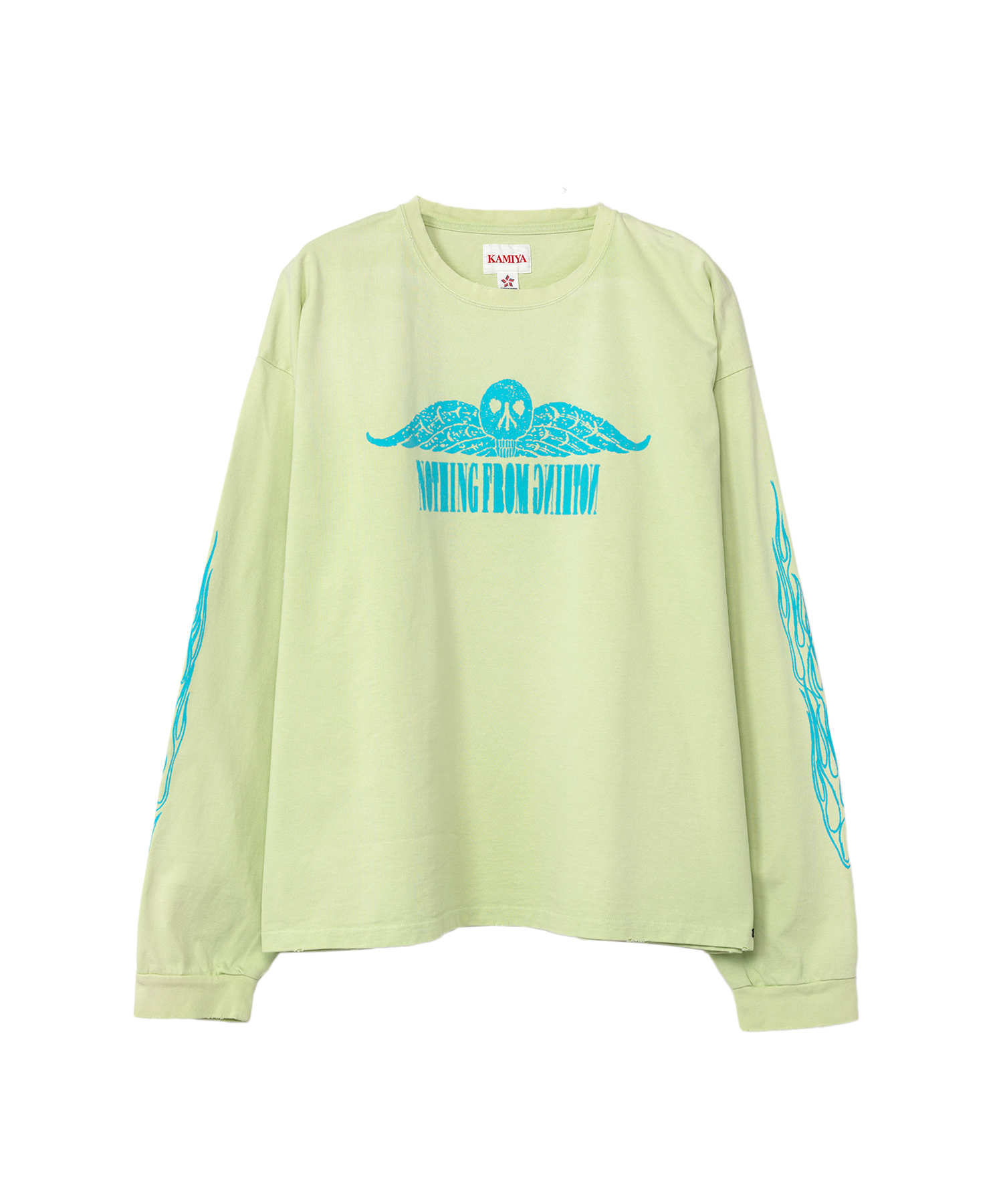 'FIRE' Printed Breached L/S T-shirt