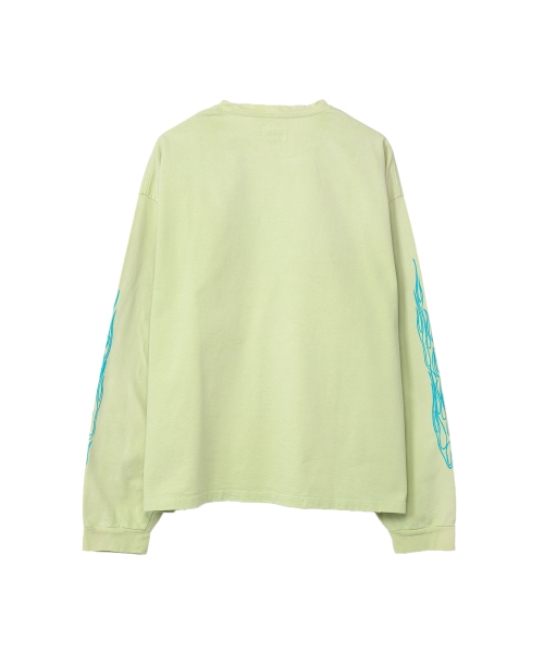 'FIRE' Printed Breached L/S T-shirt