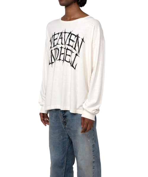 HEVAN AND HELL' Printed L/S T-shirt