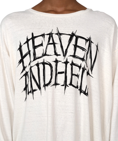 HEVAN AND HELL' Printed L/S T-shirt