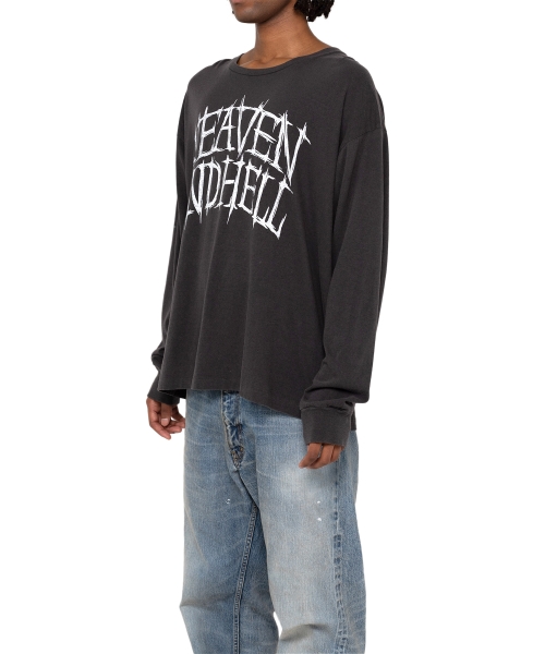 HEVAN AND HELL' Printed L/S T-shirt