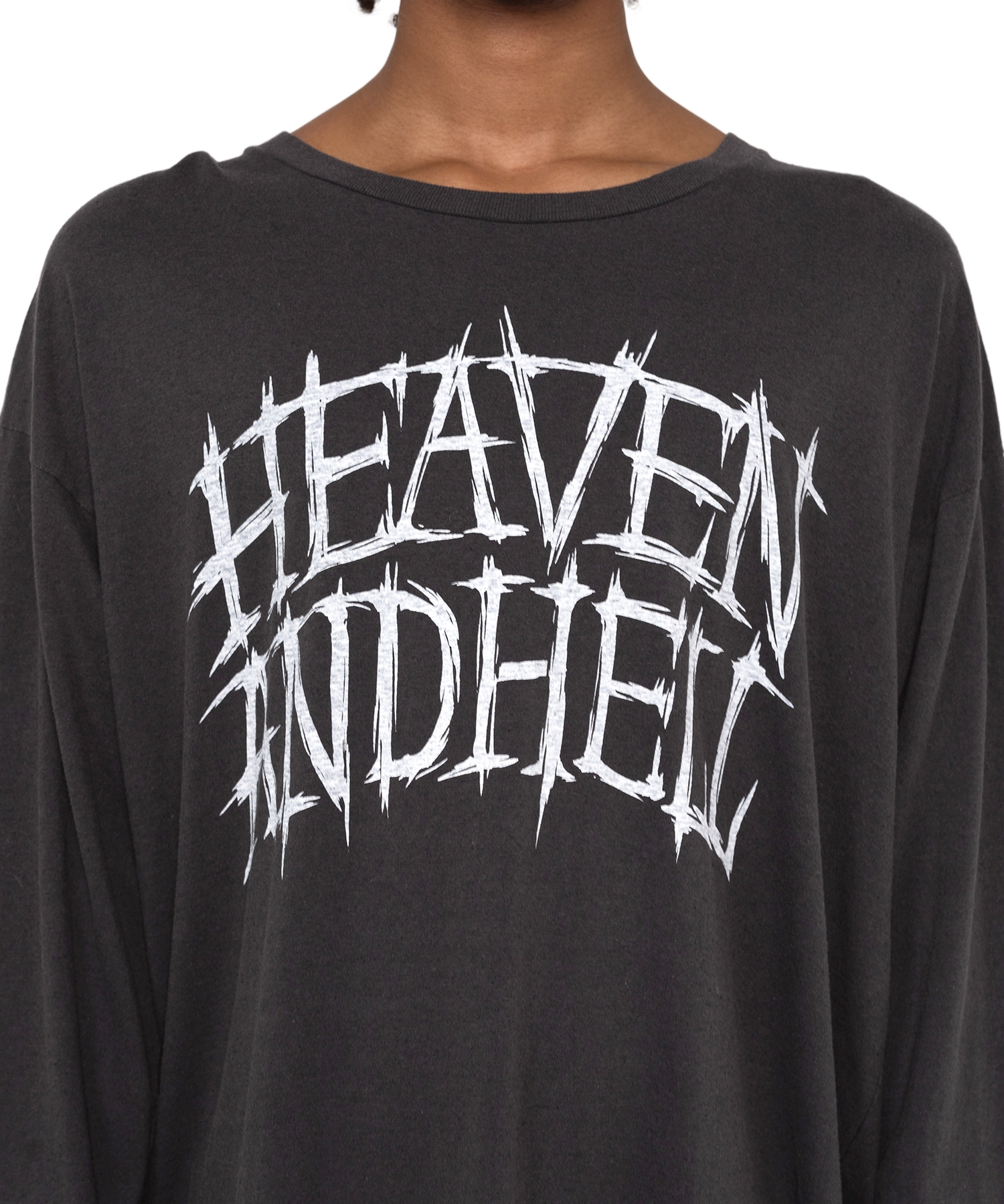 HEVAN AND HELL' Printed L/S T-shirt