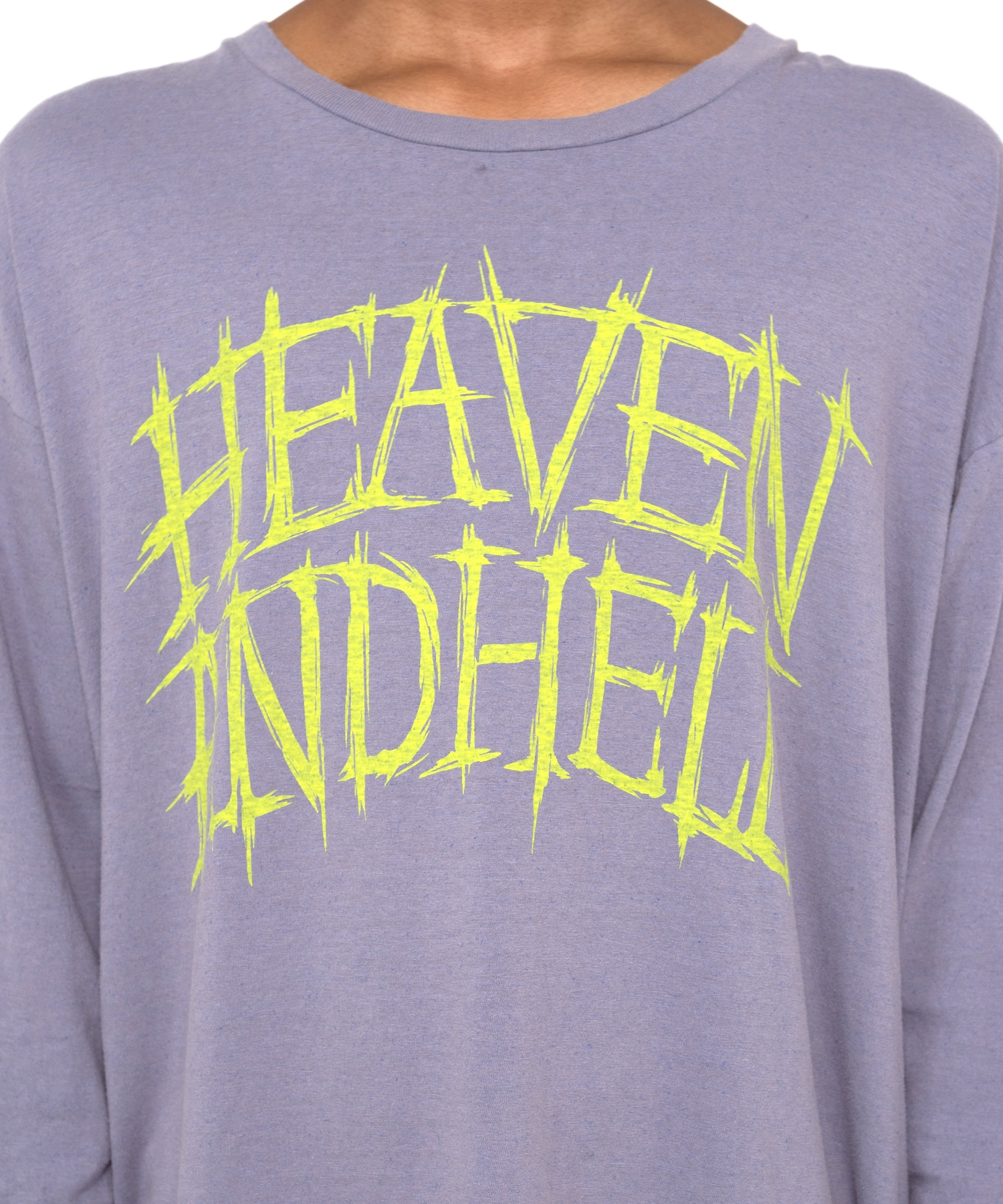 HEVAN AND HELL' Printed L/S T-shirt