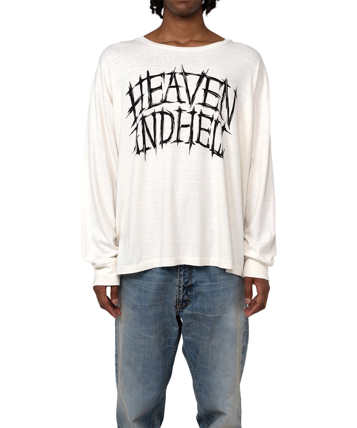 HEVAN AND HELL' Printed L/S T-shirt