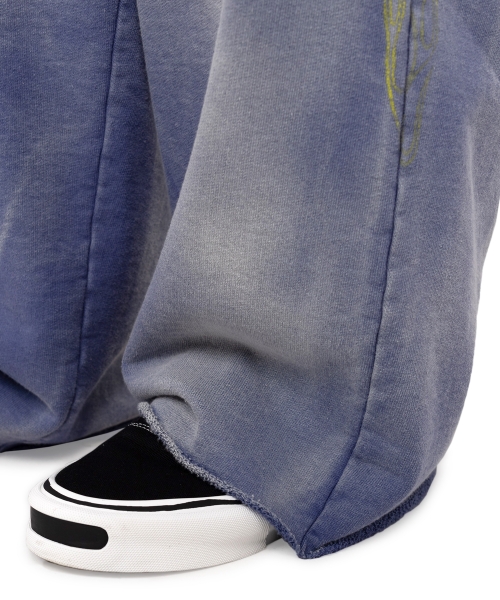 Wide Bleached Sweat Pants