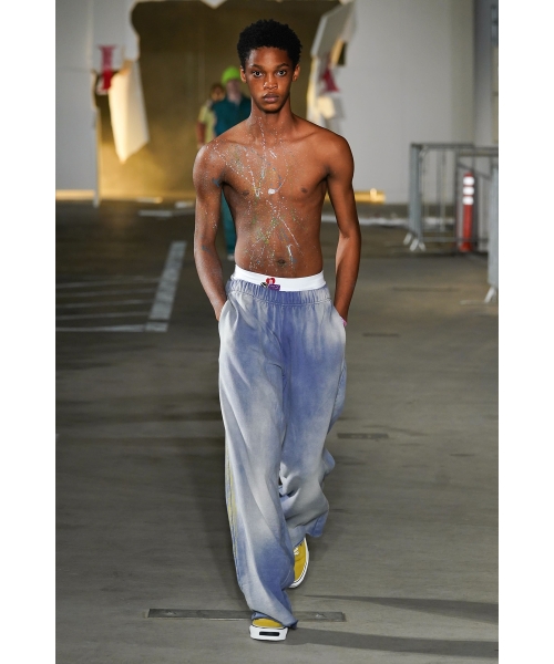 Wide Bleached Sweat Pants