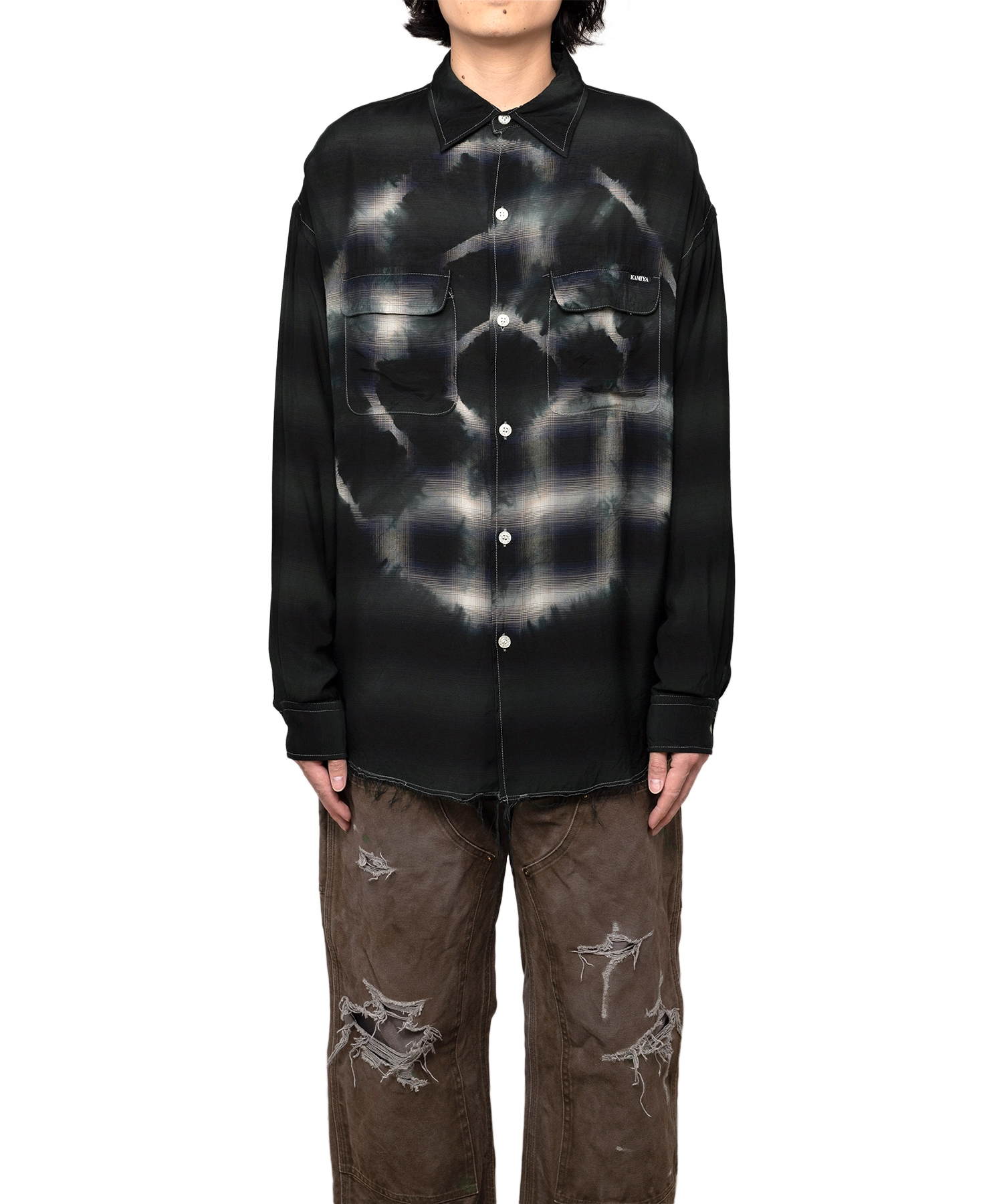 Overdyed Check Shirt