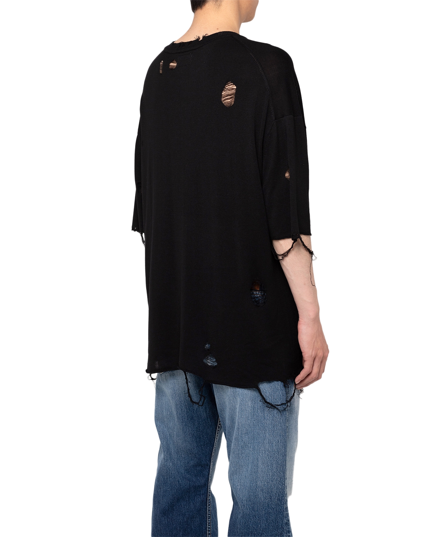 Words Printed Knit T-shirt